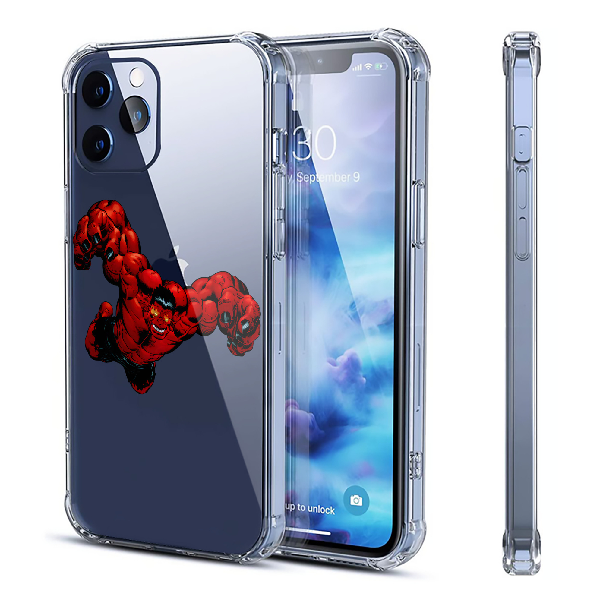 （画像用） アベンジャーズ The Avengers 【iPhone 12シリーズ対応】透明スマホケース（クリアソフトケース）